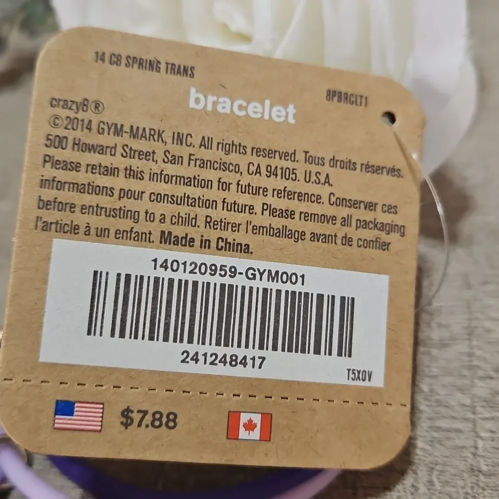 Crazy 🎁 8 Purple and Lavender Flower Bracelets